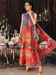 Maria B Luxury Lawn Embroidered 3 piece Unstitched / Stitched