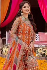 Kanwal Malik Net Wedding Collection 3 Piece Unstitched / Stitched