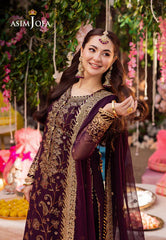 Asim Jofa Luxury Chiffon Embroidered 3 piece Unstitched
