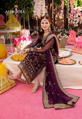 Asim Jofa Luxury Chiffon Embroidered 3 piece Unstitched