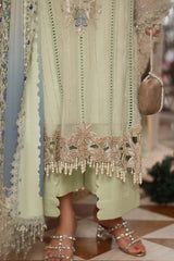 Maria B Embroidered Chiffon Collection 3 Piece Unstitched / Stitched
