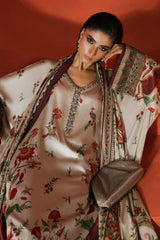 Maria B Luxury Digital Silk Embroidered 3 piece Unstitched / Stitched