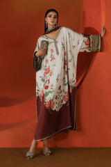 Maria B Luxury Digital Silk Embroidered 3 piece Unstitched / Stitched