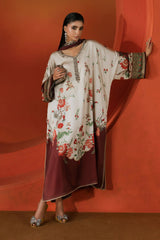 Maria B Luxury Digital Silk Embroidered 3 piece Unstitched / Stitched