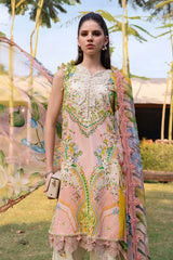 Maria B Luxury Lawn Embroidered 3 piece Unstitched / Stitched