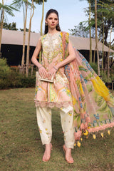 Maria B Luxury Lawn Embroidered 3 piece Unstitched / Stitched