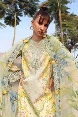 Maria B Luxury Lawn Embroidered 3 piece Unstitched / Stitched