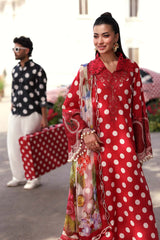 Maria B Luxury Lawn Embroidered 3 piece Unstitched / Stitched