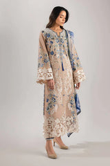 Mushq Luxury Cotton Embroidered 3 Piece Unstitched / Stitched