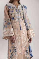 Mushq Luxury Cotton Embroidered 3 Piece Unstitched / Stitched