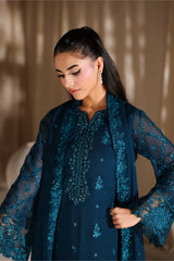 Azure luxury Chiffon Embroidered 3 Piece Unstitched / Stitched