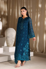 Azure luxury Chiffon Embroidered 3 Piece Unstitched / Stitched