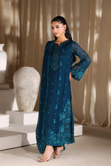 Azure luxury Chiffon Embroidered 3 Piece Unstitched / Stitched