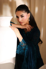 Azure luxury Chiffon Embroidered 3 Piece Unstitched / Stitched