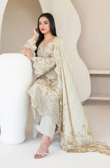 Tawakkal Luxury Lawn Chikan Kari Embroidered 3 Piece Unstitched / Stitched