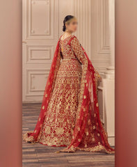 Bridal Luxury Net Maxi Embroidered 3 Piece Unstitched