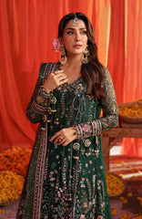 Nureh Jhoomro Hand Embellished Chiffon 3 Piece Unstitched / Stitched