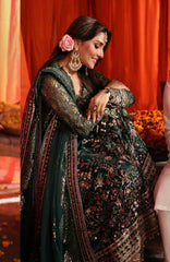 Nureh Jhoomro Hand Embellished Chiffon 3 Piece Unstitched / Stitched