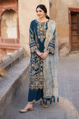 Imrozia Premium Chiffon Embroidered Wedding Collection 3Piece Unstitched / Stitched