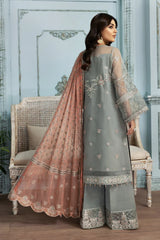 Alizeh Organza Embroidered & Hand Embellished 3 piece Unsitched / Stitched