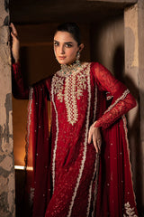 Azure Luxury Chiffon Embroidered 3 Piece Unstitched / Stitched