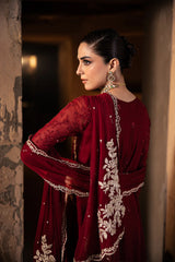 Azure Luxury Chiffon Embroidered 3 Piece Unstitched / Stitched