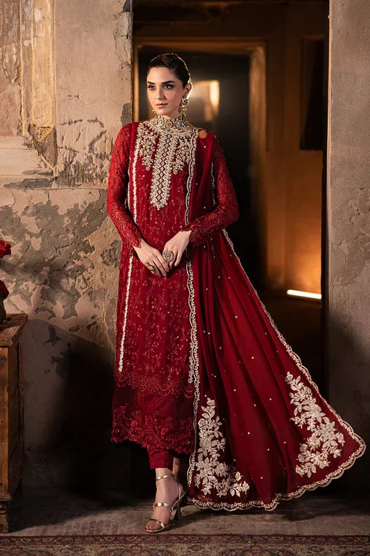 Azure Luxury Chiffon Embroidered 3 Piece Unstitched / Stitched