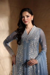Azure Luxury Embroidered Chiffon 3 Piece Unstitched / Stitched