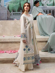 Mahnur Lawn Luxury Embroidered Dress 3 Piece Unstitched / Stitched