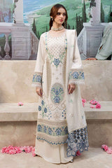 Mahnur Lawn Luxury Embroidered Dress 3 Piece Unstitched / Stitched