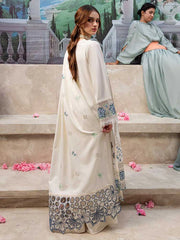 Mahnur Lawn Luxury Embroidered Dress 3 Piece Unstitched / Stitched