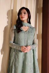Azure luxury Chiffon Embroidered 3 Piece Unstitched / Stitched