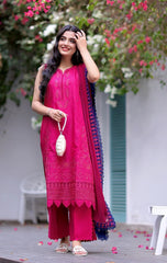 Republic Chikankari Embroidered Lawn 3 Piece Unstitched / Stitched