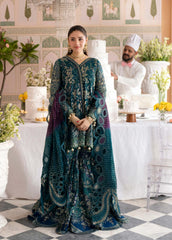 Nureh Hand Embellished Luxury Organza 3 Piece Unstitched / Stitched