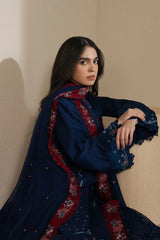 Ziva Luxury Lawn Embroidered 3 piece Unstitched / Stitched