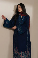 Ziva Luxury Lawn Embroidered 3 piece Unstitched / Stitched