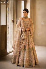Anaya Skin Bridal Net Maxi Embroidered Collection 3 Piece Unstitched / Stitched