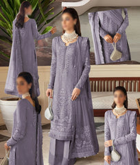 Flossie Organza Dress Embroidered 3 Piece Unstitched / Stitched