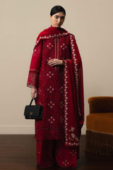 Zara Shahjahan Lawn Embroidered 3 piece Unstitched / Stitched