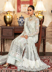 Afrozeh Organza Bridal Collection Embroidered 3 Piece Unstiched