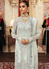 Afrozeh Organza Bridal Collection Embroidered 3 Piece Unstiched