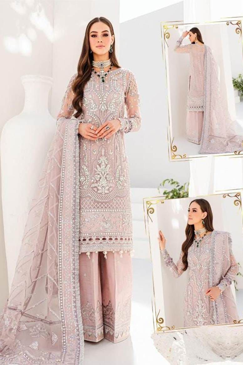 Gulaal Embroidered Wedding Collection Rayah Organza 3 Piece Unstitched