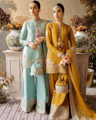 Laam Embroidered Organza Suit 3 piece Unstiched