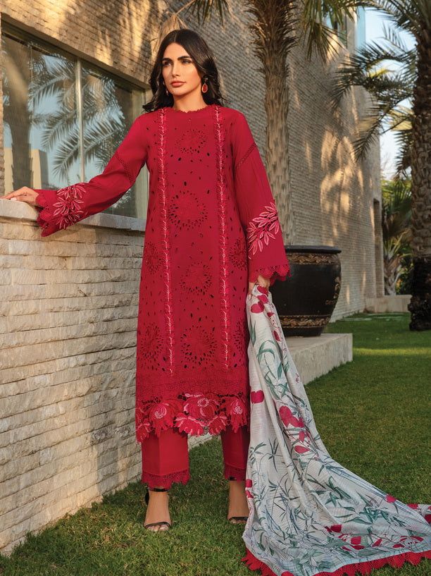 Rang Rasiya Luxury Lawn Embroidered 3 piece Unstitched