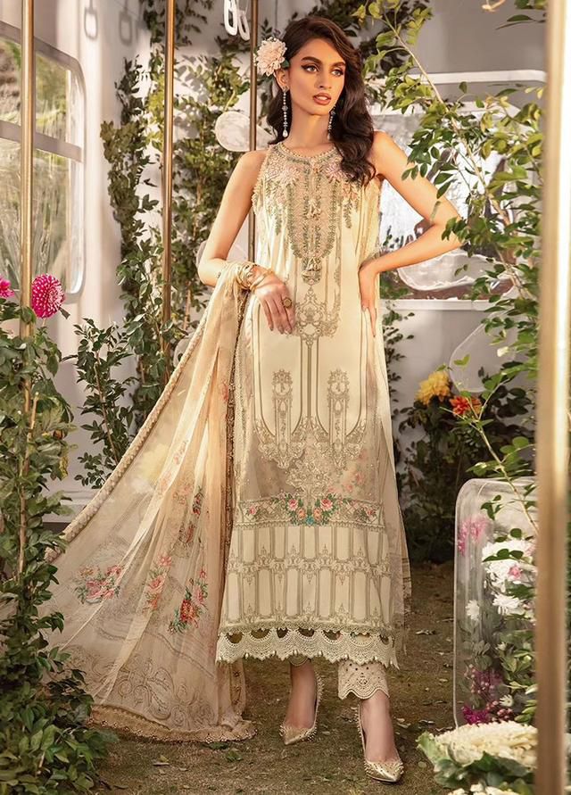 Maria B Embroidered Luxury Lawn 3 Piece Unstitched