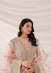 Baroque Farasha Luxury Net Embroidered 3 Piece Unstitched