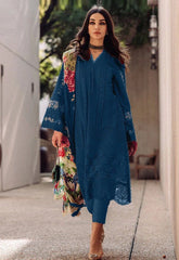 Saira Rizwan Chikan Kari Lawn 3 Piece Unstitched