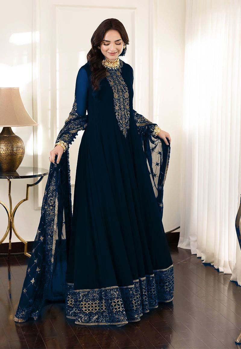 Asim Jofa Embroidered Chiffon 3 Piece Unstitched