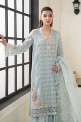 Maria B Luxury Cotton Lawn Embroidered 3 Piece Unstitched