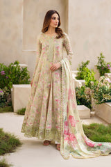 Iznik Luxury Lawn Embroidered Chicken Kari Dress 3 Piece Unstitched